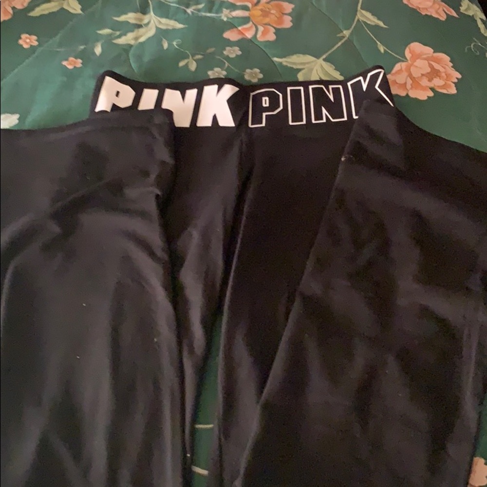 PINK flared leggings